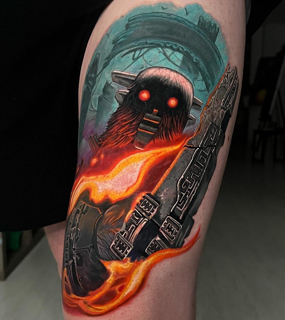 Surrealism tattoo by Nathan Mathewson