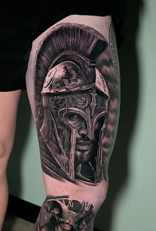 Realism (black & grey) tattoo by 𝐑𝐘𝐀𝐍 𝐒𝐘𝐊𝐄𝐒
