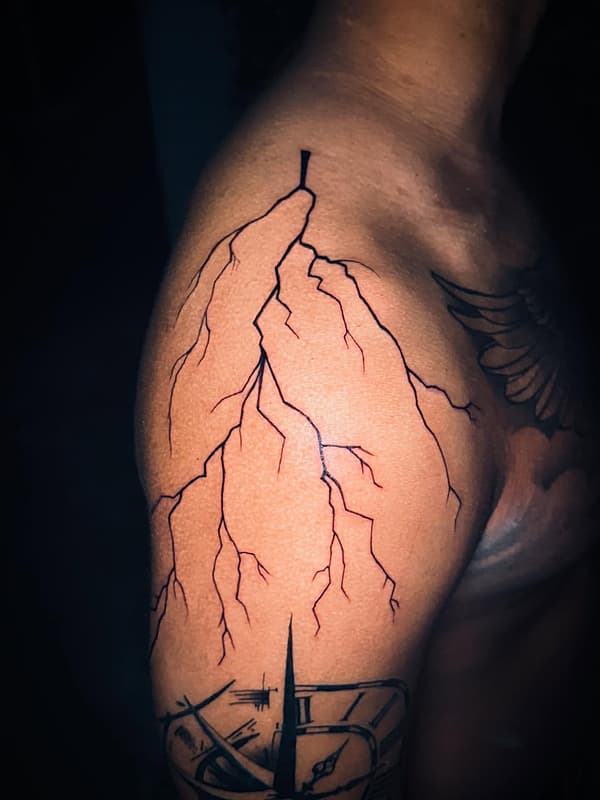 Blackwork tattoo by Jack Visions