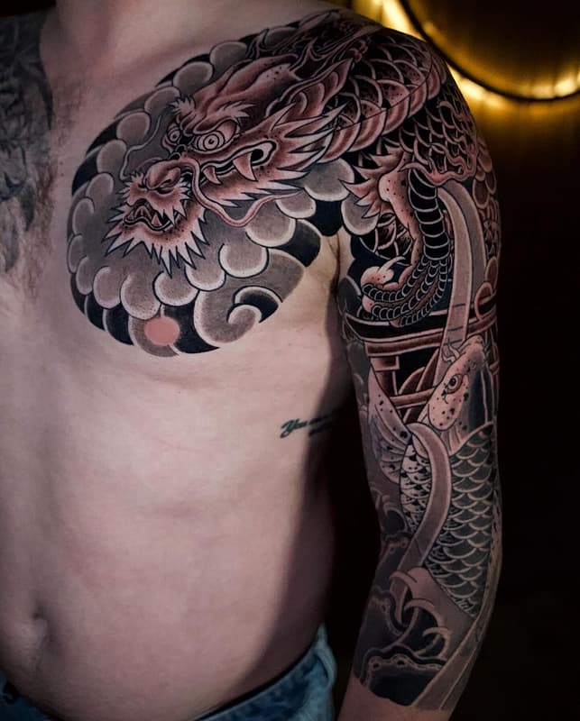 Neo-Japanese tattoo by Teemon
