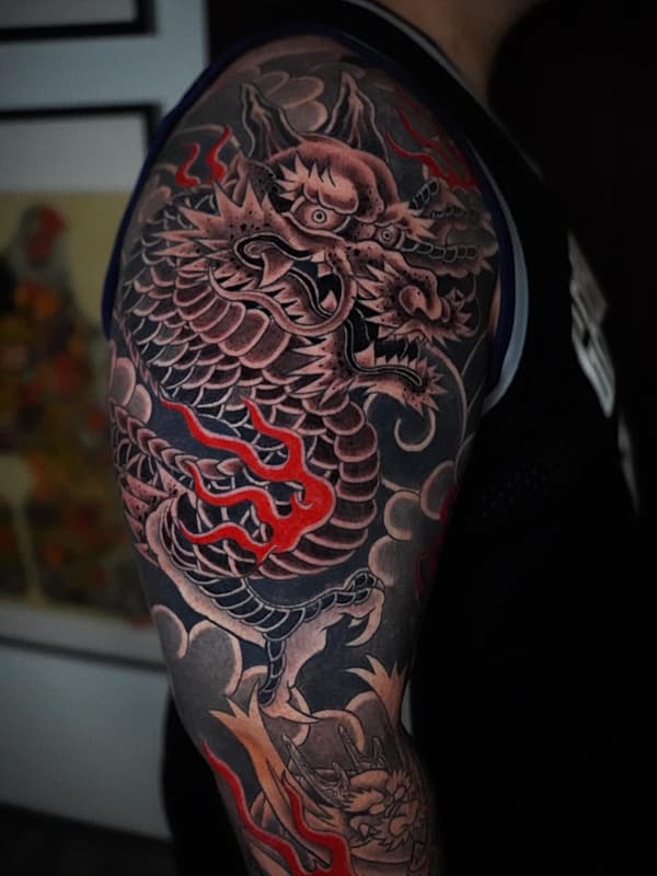 Neo-Japanese tattoo by Teemon