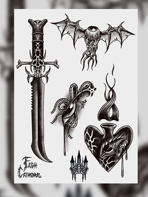 Horror tattoo by Joshua McClunie / Dark Art Tattoos / Wellington