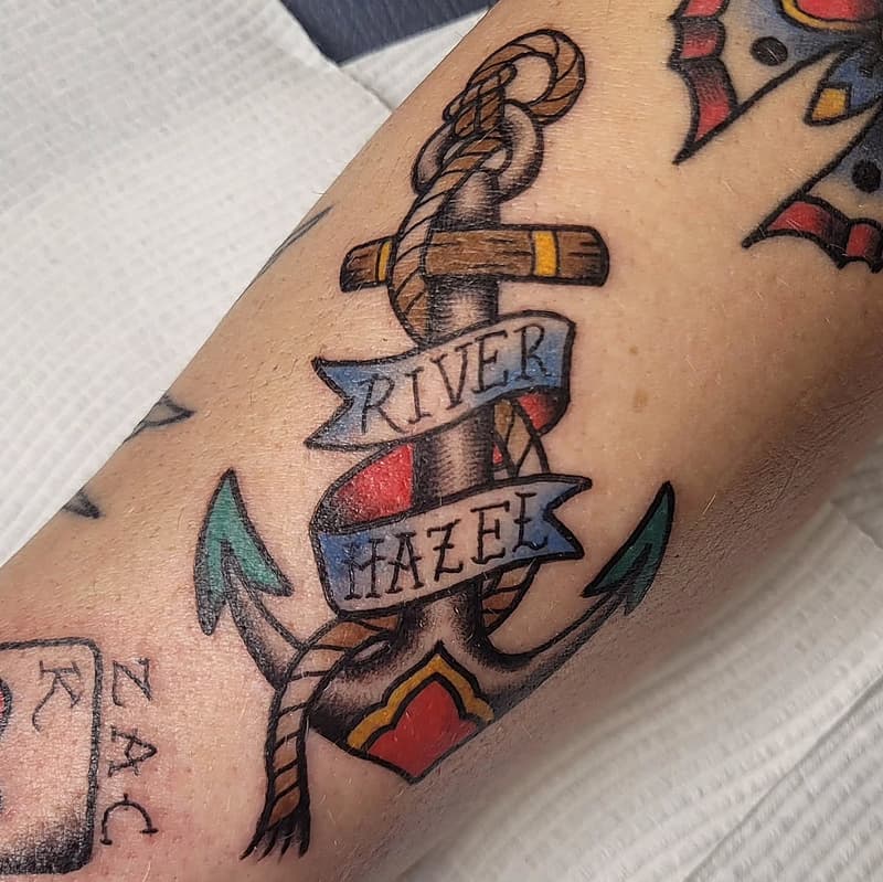 American Traditional tattoo by Aidan Hardy