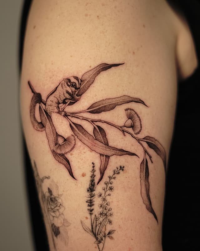 Blackwork tattoo by Majanie