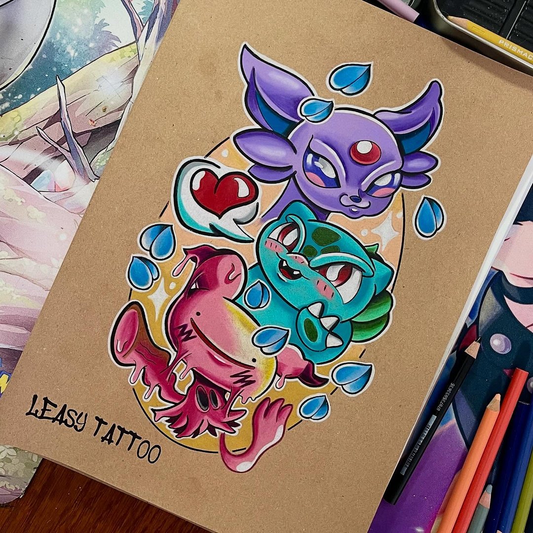 Cartoon tattoo by Leasy tattoo cartoon 👽 Newcastle NSW