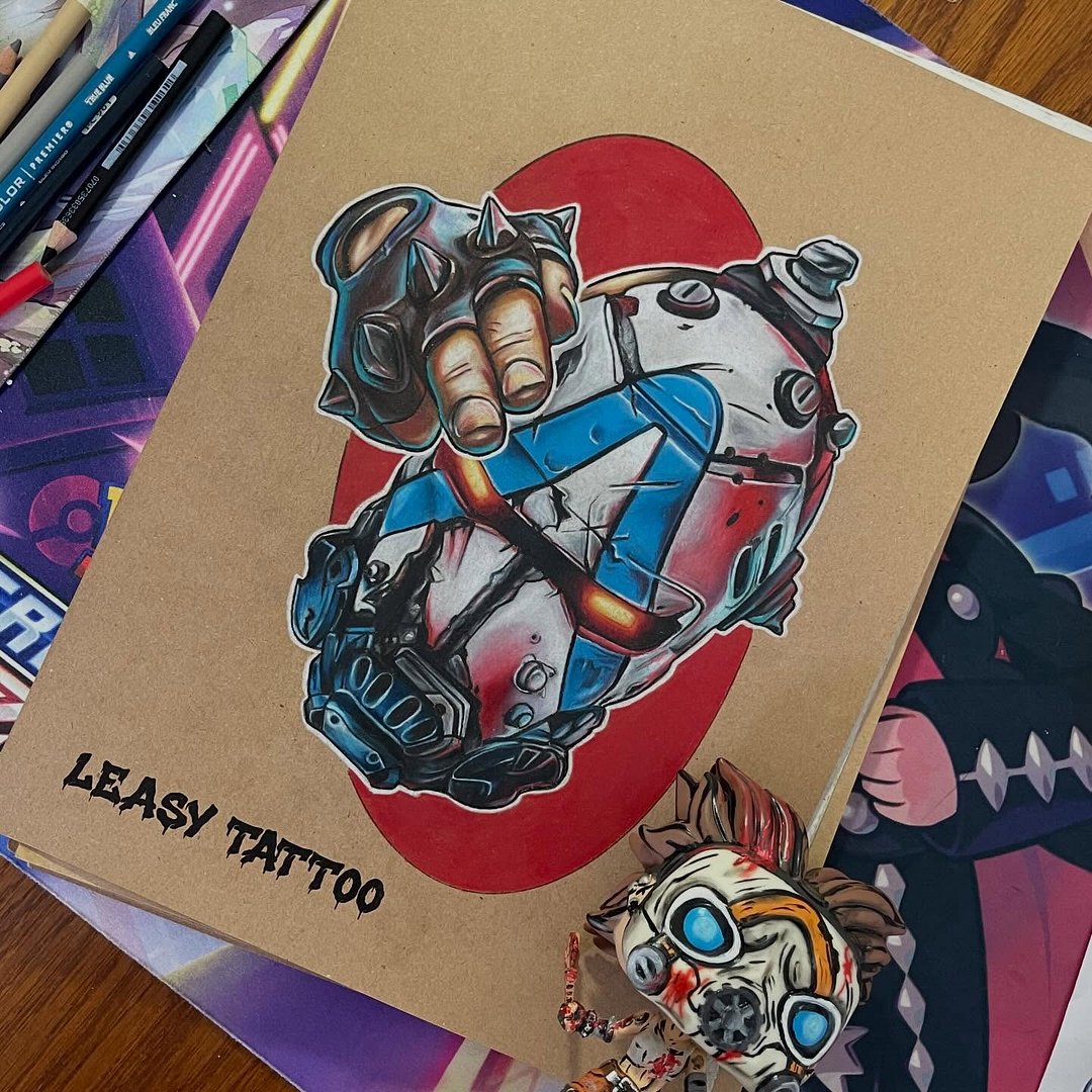 Tattoo by Leasy tattoo cartoon 👽 Newcastle NSW in Newcastle