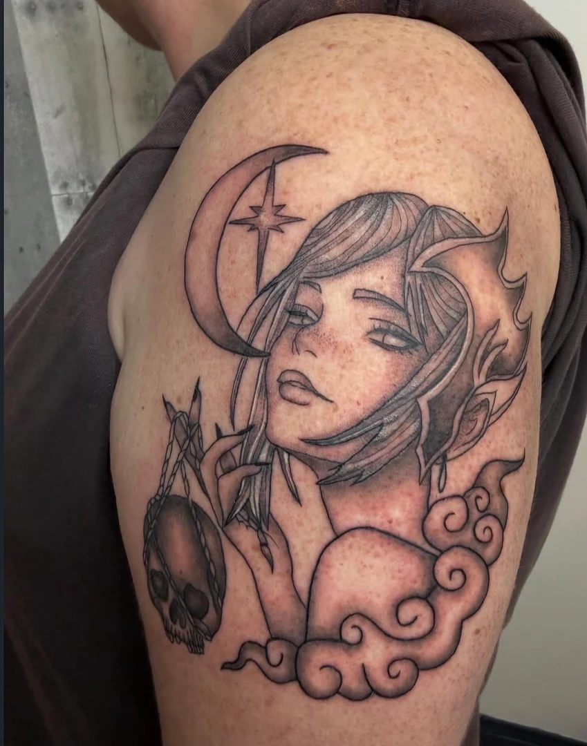 Neo-Traditional tattoo by Sabrina Lima