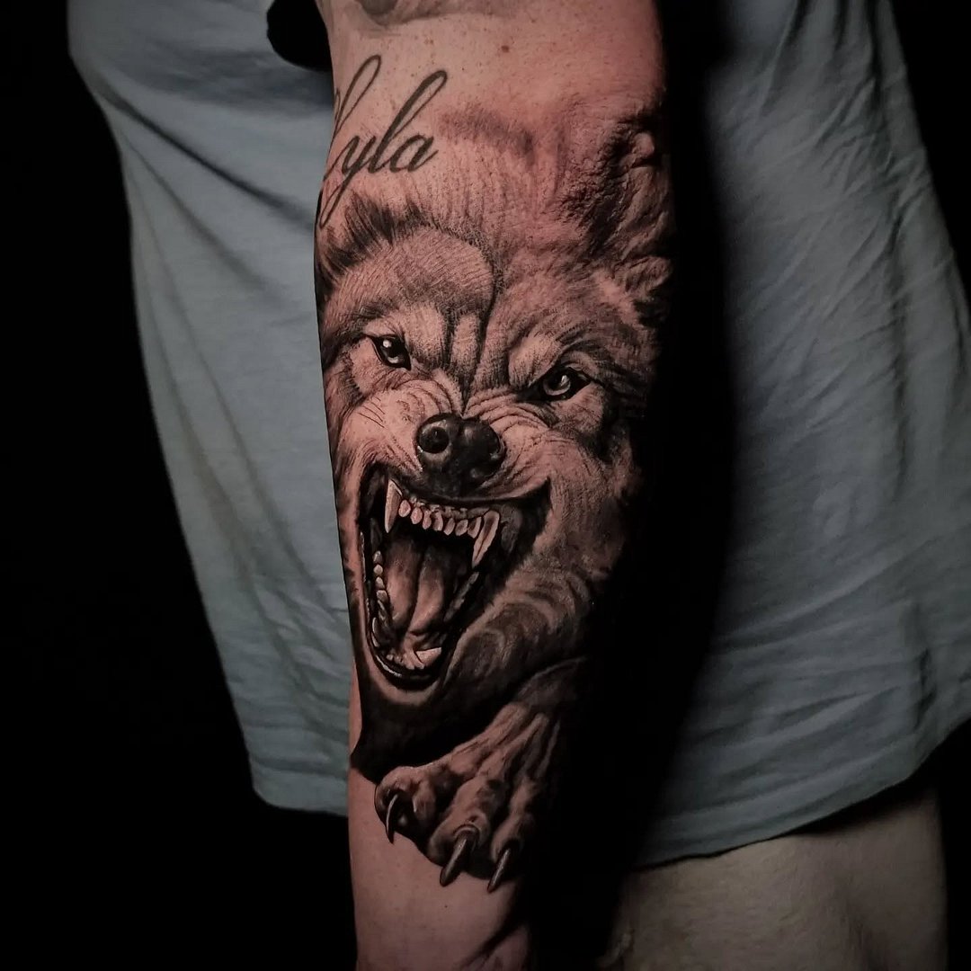 Realism (black & grey) tattoo by Cassi McKay 🏳️‍🌈