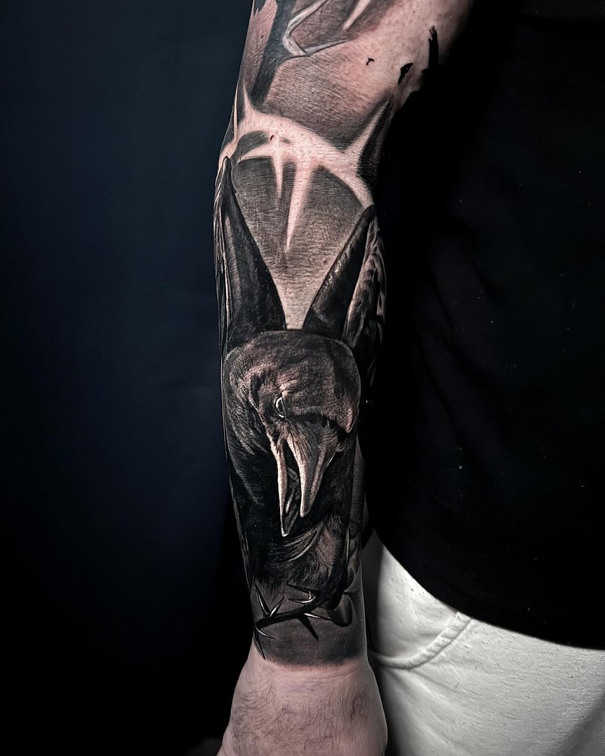 Realism (black & grey) tattoo by Cassi McKay 🏳️‍🌈