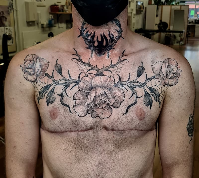 Blackwork tattoo by Khrys Tattoo