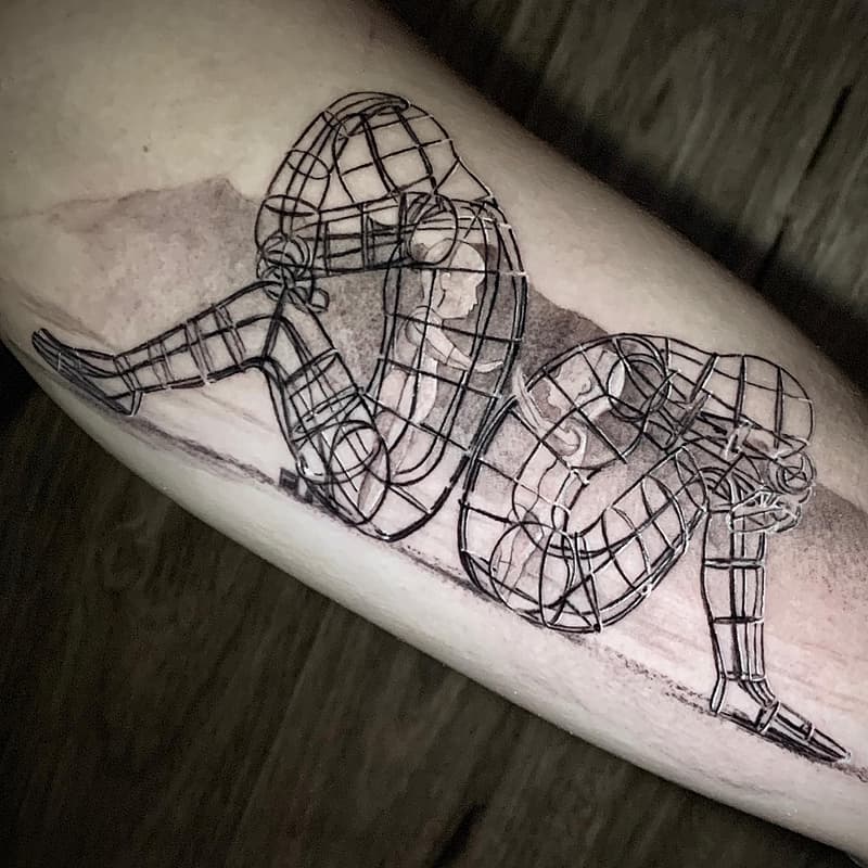 Realism (black & grey) tattoo by Joe Metrix