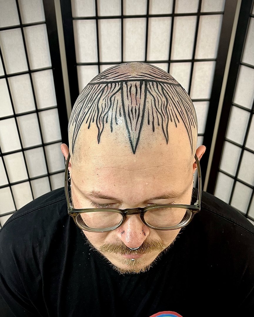 Blackwork tattoo by Lily Collard