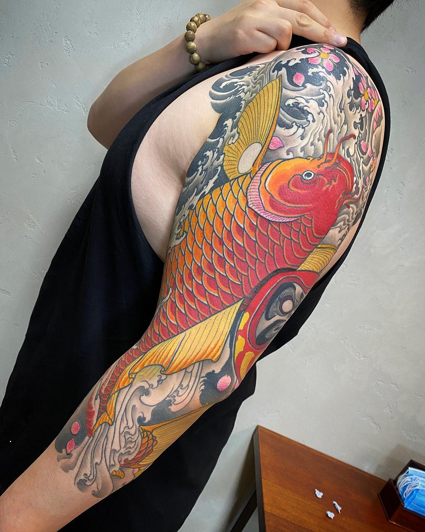 Japanese (Irezumi) tattoo by Hamish Mclauchlan