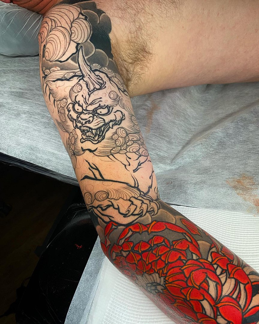 Japanese (Irezumi) tattoo by Hamish Mclauchlan