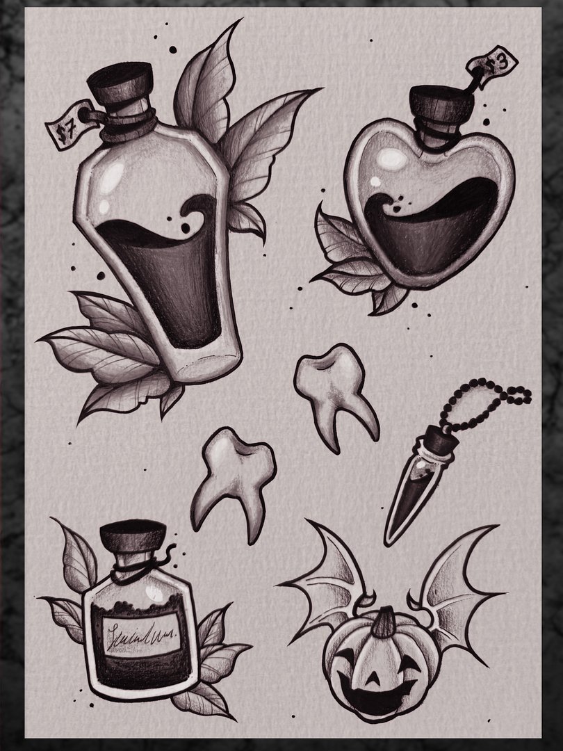 Neo-Traditional tattoo by karrion.ink