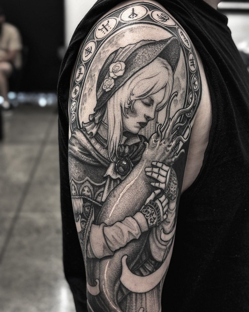 Tattoo by Hokowhitu Sciascia in Australia