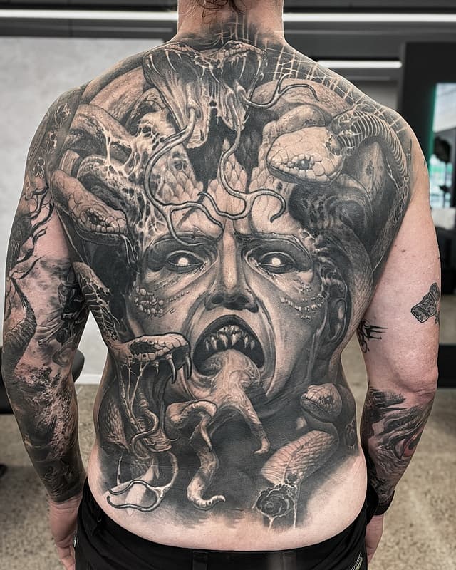 Blackwork tattoo by Hokowhitu Sciascia