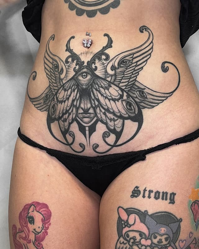 Blackwork tattoo by Hokowhitu Sciascia