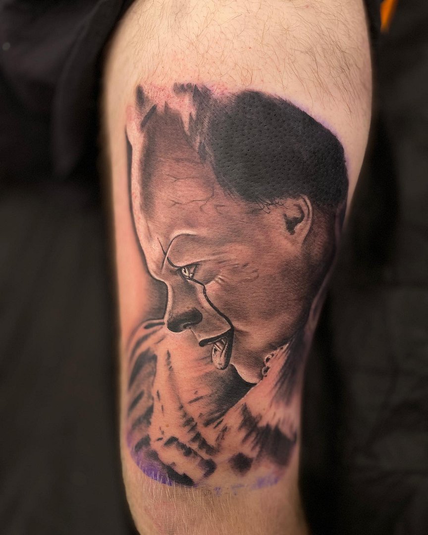 Realism (black & grey) tattoo by Jay Blumfield