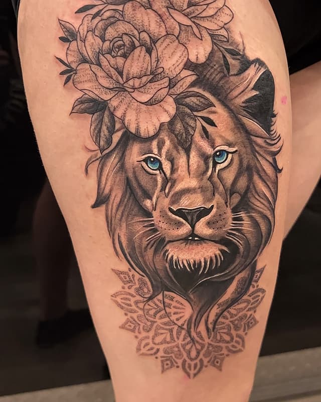 Realism (black & grey) tattoo by Jay Blumfield