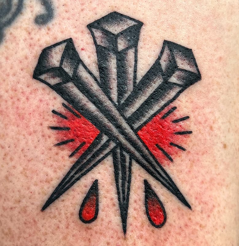 American Traditional tattoo by Hugo Starr Tattoos
