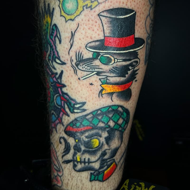 American Traditional tattoo by Hugo Starr Tattoos