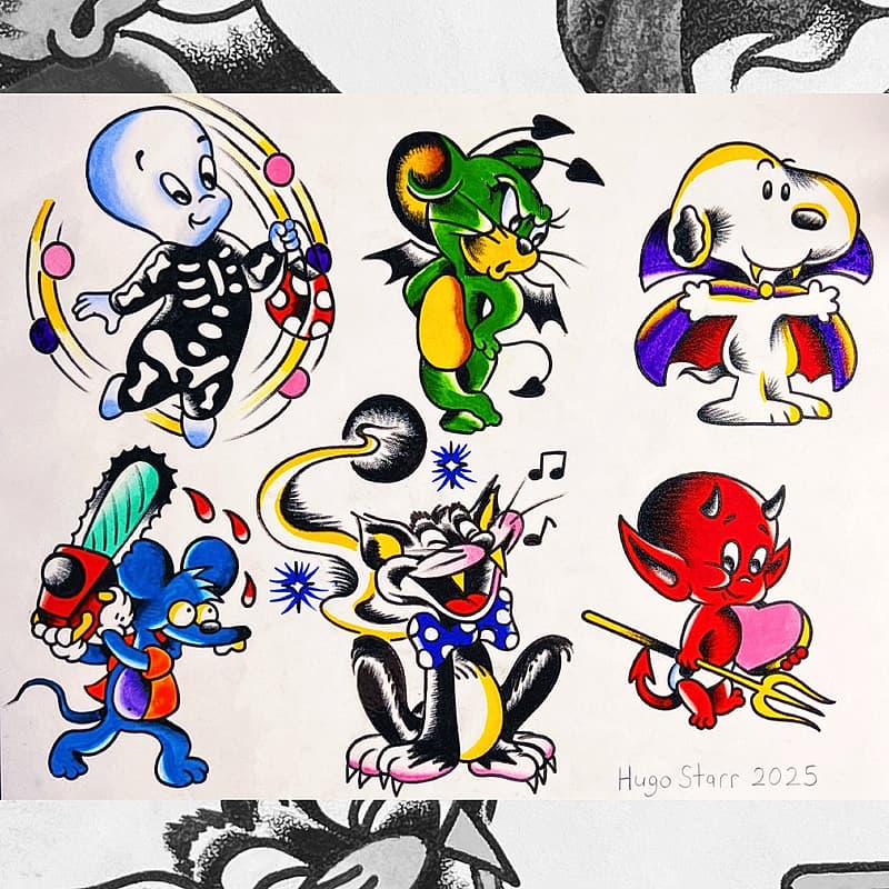 American Traditional tattoo by Hugo Starr Tattoos