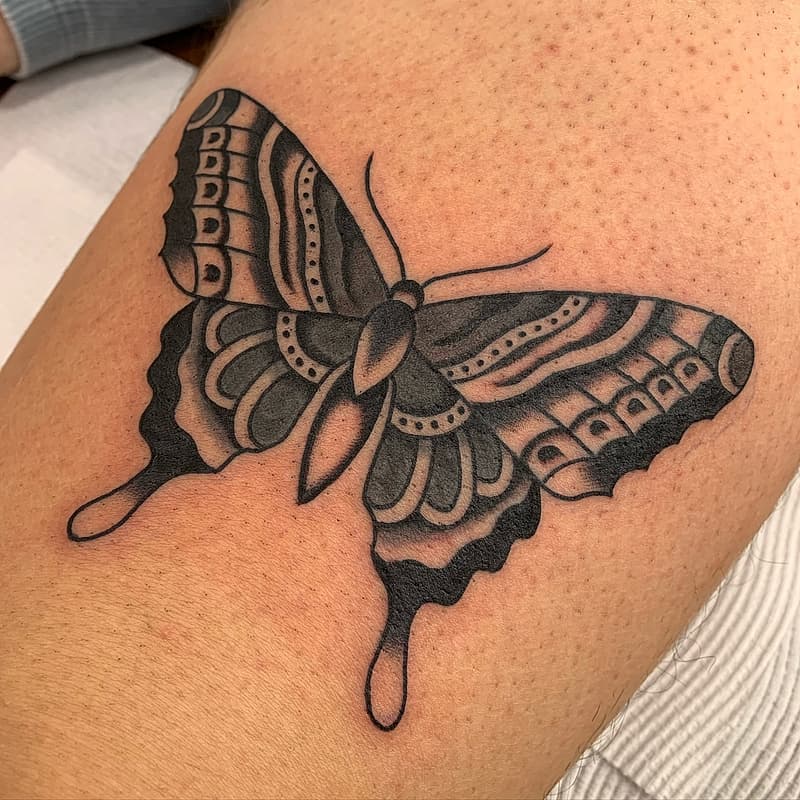 American Traditional tattoo by Abe Carroll