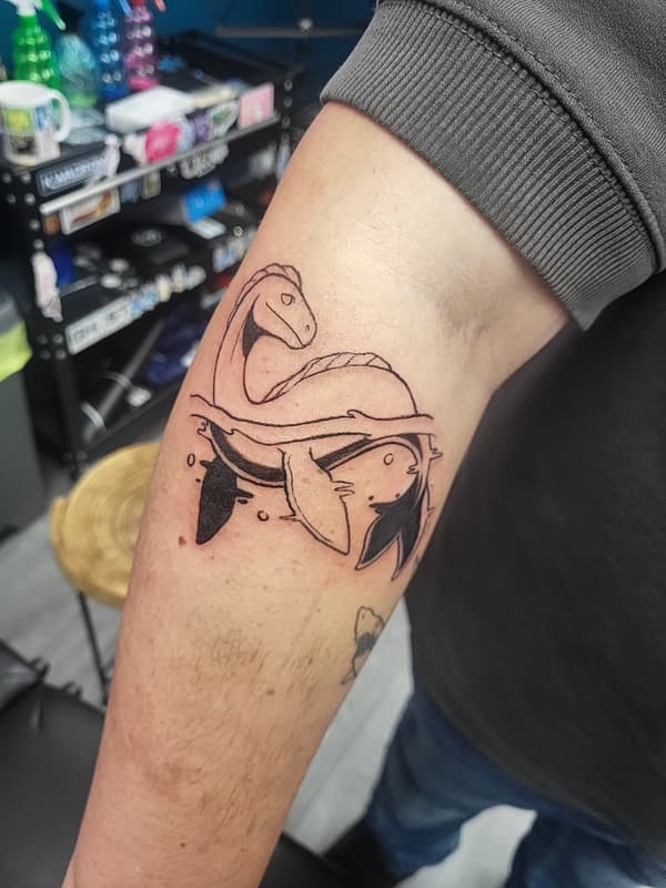 Illustrative tattoo by Brendon (Breb)