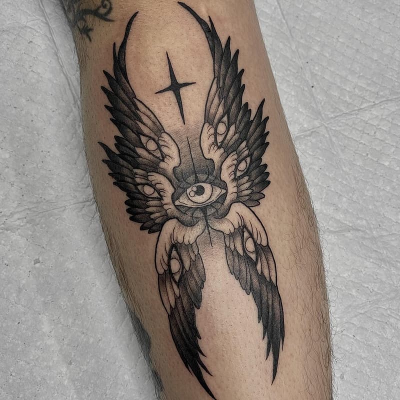 Illustrative tattoo by Mia Barix Tattoo