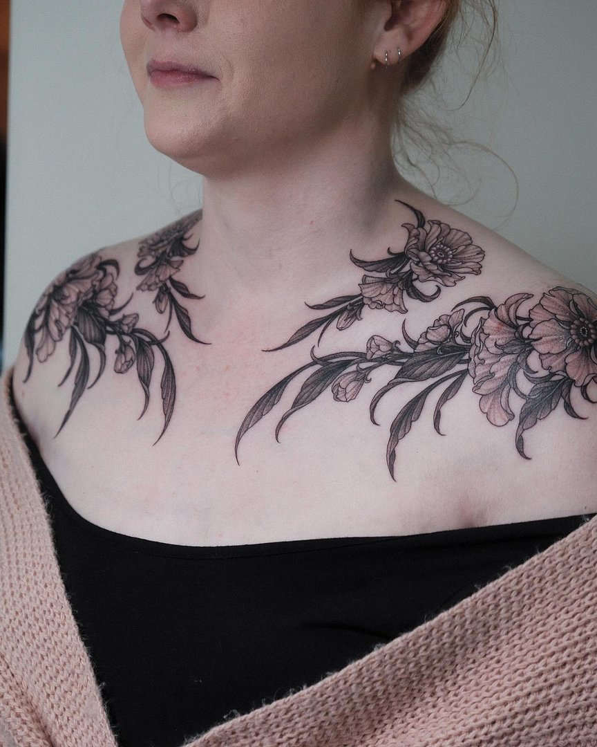 Illustrative tattoo by Randall Meredith