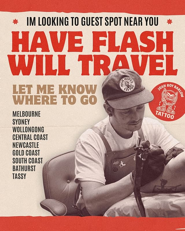 Tattoo by 𝐉𝐎𝐒𝐇 𝐑𝐎𝐘 𝐁𝐀𝐑𝐋𝐎𝐖 in Australia