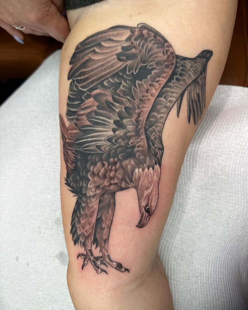 American Traditional tattoo by Mick Wade