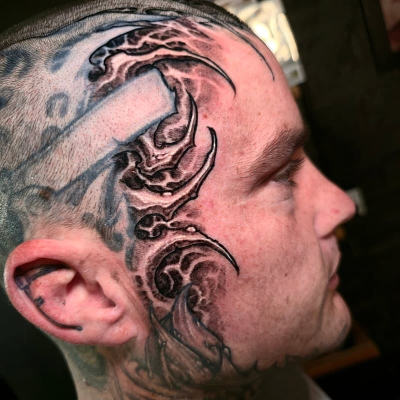 Realism (black & grey) tattoo by Corey G