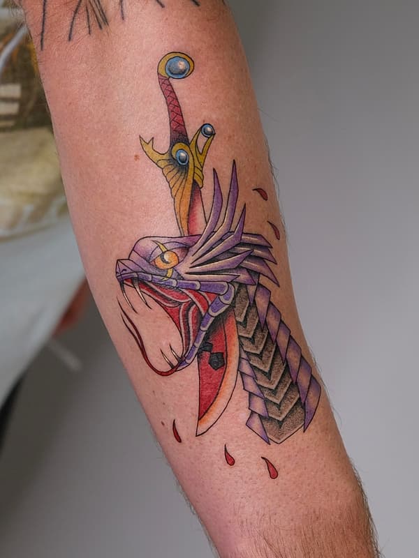 American Traditional tattoo by Pep Panbua