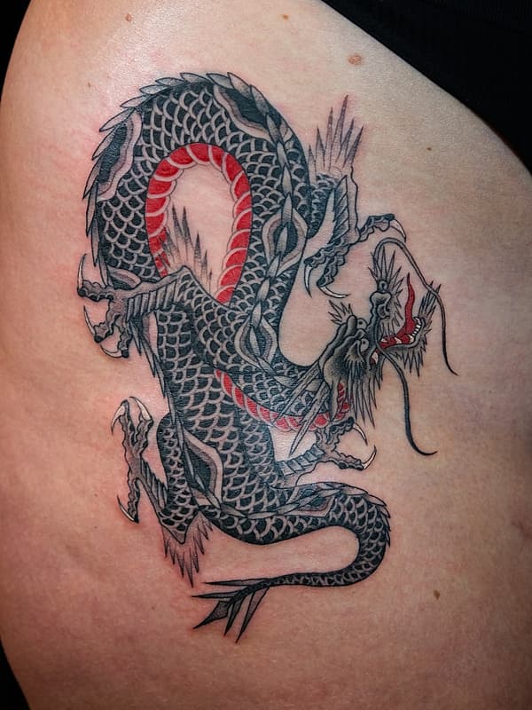 American Traditional tattoo by Pep Panbua