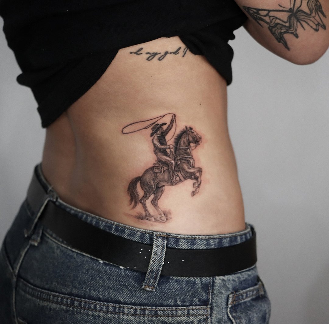 Abstract tattoo by Kaya Kyoungseo Min
