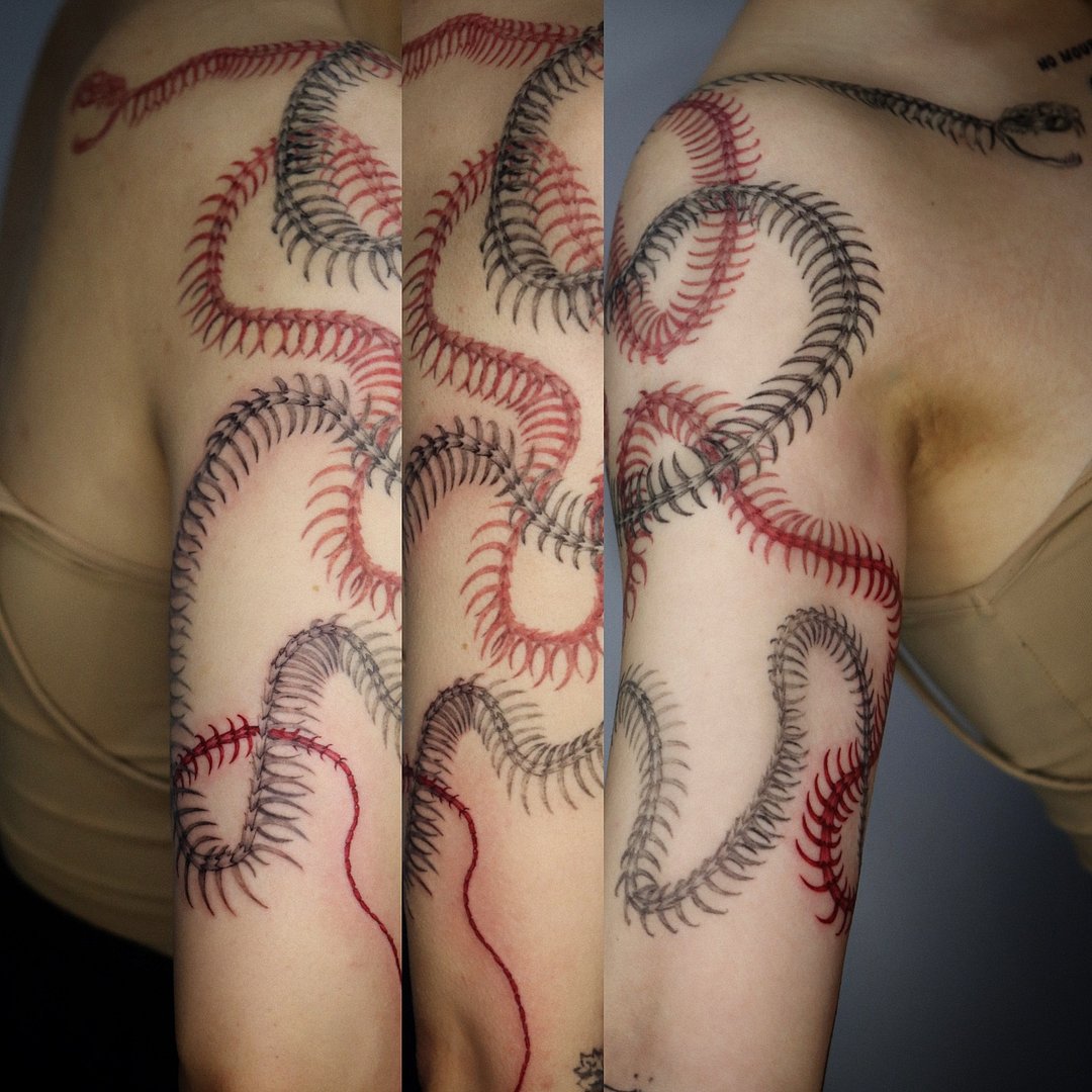 Abstract tattoo by Kaya Kyoungseo Min