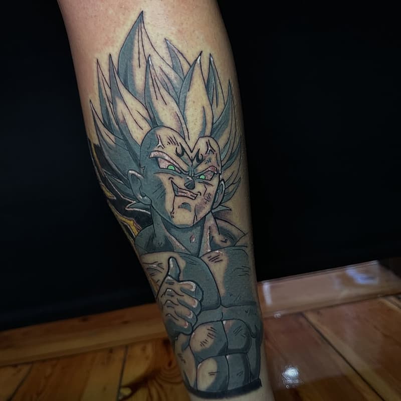 Anime tattoo by Bradley Donnell
