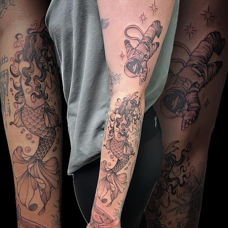 Blackwork tattoo by Clare | Perth Artist