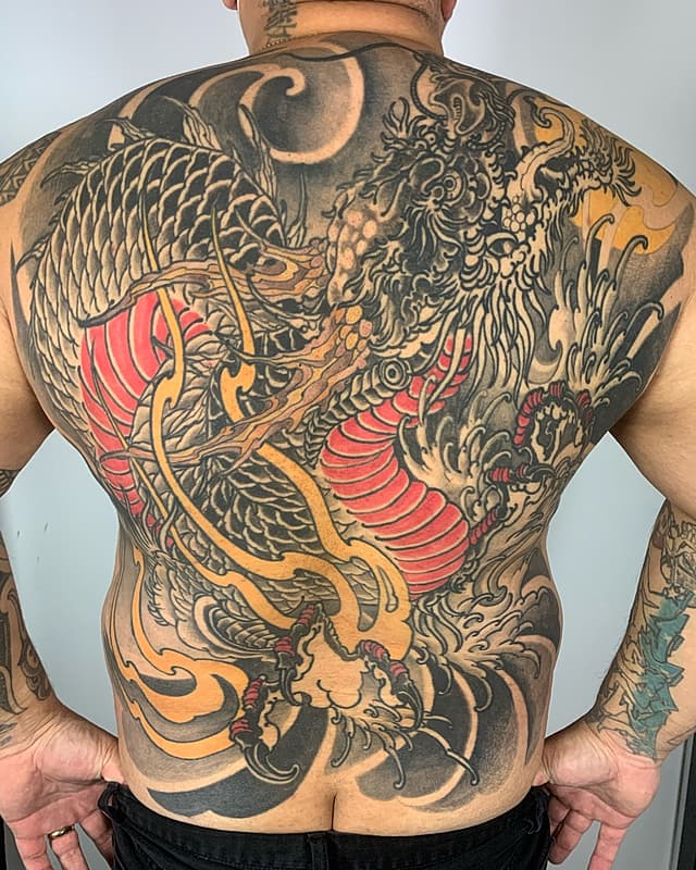 Neo-Japanese tattoo by Yo Tattooer