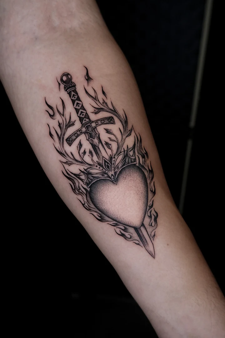 Blackwork tattoo by ⛓️Tattoo bookings open now⛓️