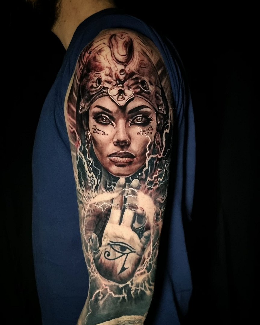Realism (black & grey) tattoo by Chris JensenTattoo