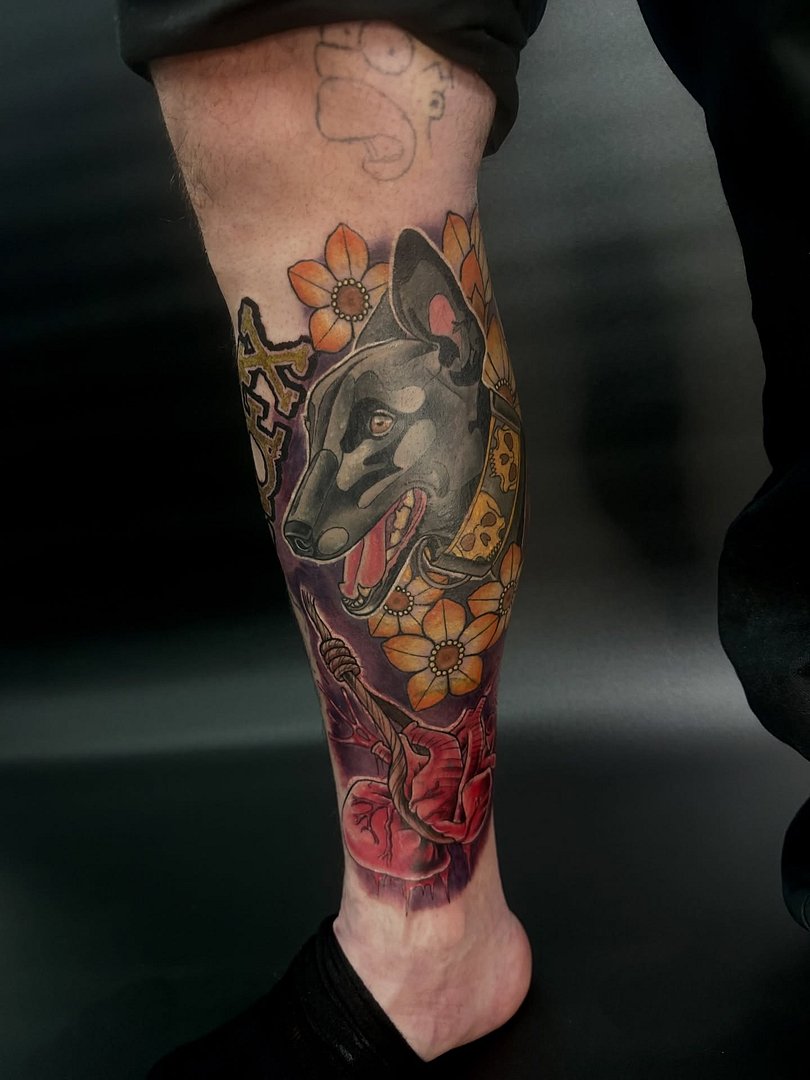 Realism (black & grey) tattoo by Danny