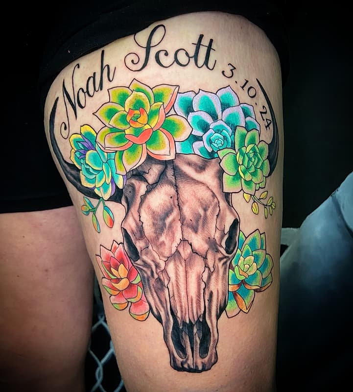 Realism (black & grey) tattoo by Ruth Hughes
