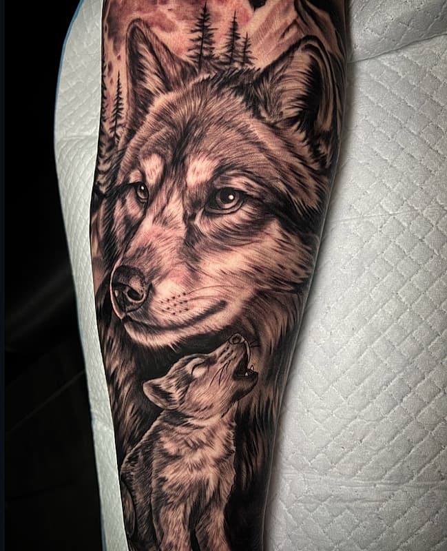 Realism (black & grey) tattoo by Ruth Hughes