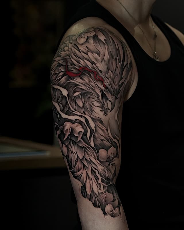 Realism (black & grey) tattoo by Anthony Luu