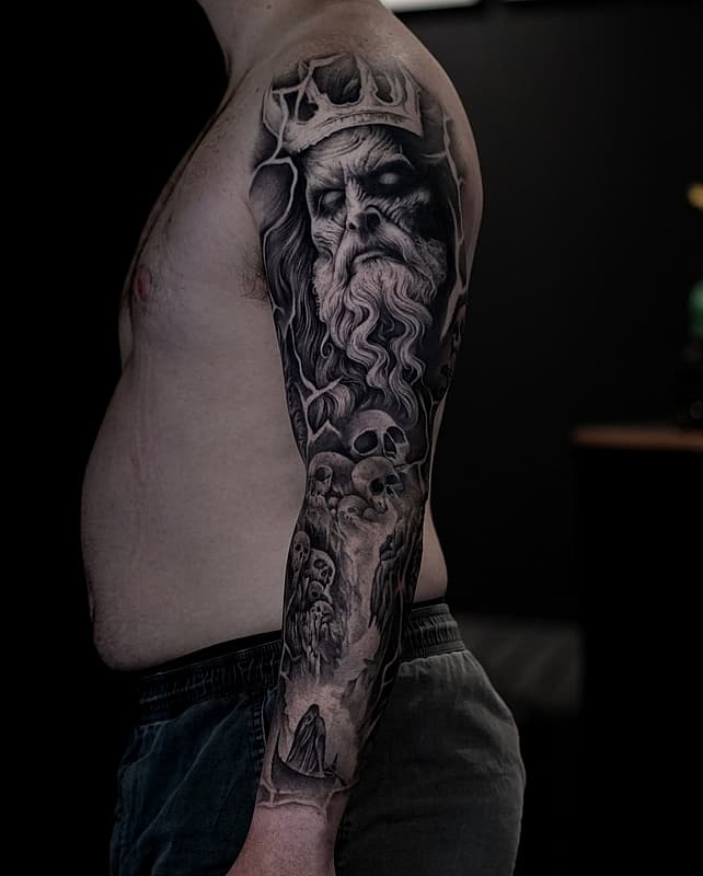 Realism (black & grey) tattoo by Anthony Luu
