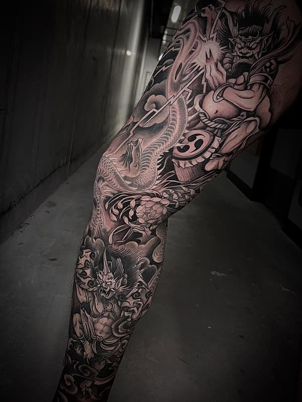 Neo-Traditional tattoo by Nathan Kennedy