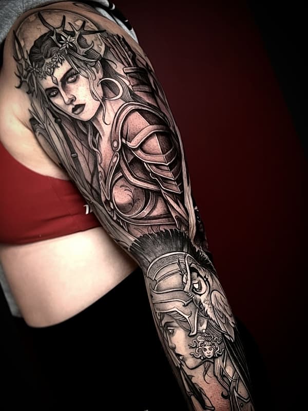 Neo-Traditional tattoo by Nathan Kennedy